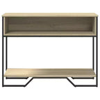 Clihome Modern Warm Spacious Sonoma Console Table for Entryway, Sturdy Capacity Hallway Table