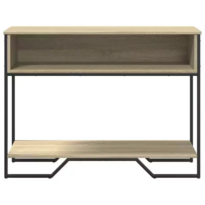 Clihome Modern Warm Spacious Sonoma Console Table for Entryway, Sturdy Capacity Hallway Table