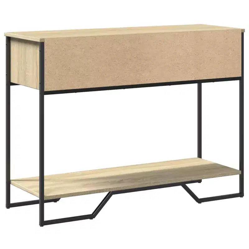 Clihome Modern Warm Spacious Sonoma Console Table for Entryway, Sturdy Capacity Hallway Table