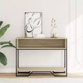 Clihome Modern Warm Spacious Sonoma Console Table for Entryway, Sturdy Capacity Hallway Table