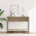 Clihome Modern Warm Spacious Sonoma Console Table for Entryway, Sturdy Capacity Hallway Table