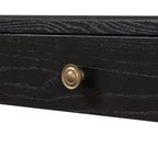 Console et table d'entrée rustiques Whisen, table basse robuste avec 3 tiroirs dissimulés, pieds épais