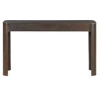 Console et table d'entrée rustiques Whisen, table basse robuste avec 3 tiroirs dissimulés, pieds épais