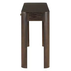 Console et table d'entrée rustiques Whisen, table basse robuste avec 3 tiroirs dissimulés, pieds épais