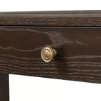 Console et table d'entrée rustiques Whisen, table basse robuste avec 3 tiroirs dissimulés, pieds épais
