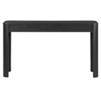 Console et table d'entrée rustiques Whisen, table basse robuste avec 3 tiroirs dissimulés, pieds épais