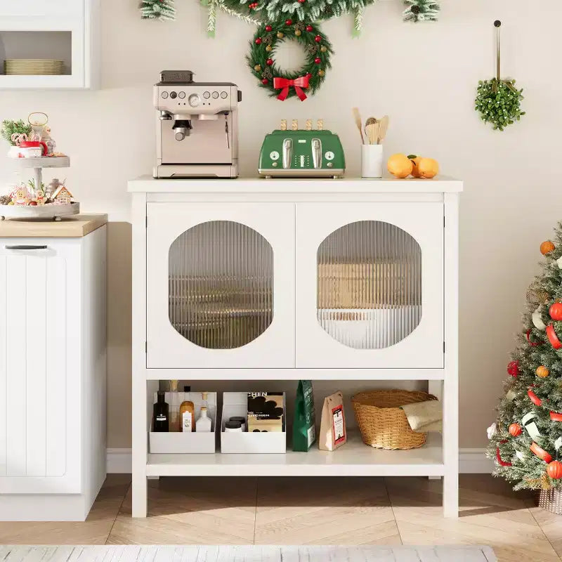 Meuble Console Buffet, Buffet Bar à Café Moderne avec Rangement, Meuble d'Appoint pour Boissons pour Salon Salle à Manger Cuisine