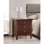 Hammond G5425-N 3 Drawer Nightstand , Cappuccino
