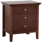 Table de chevet à 3 tiroirs Hammond G5425-N, Cappuccino