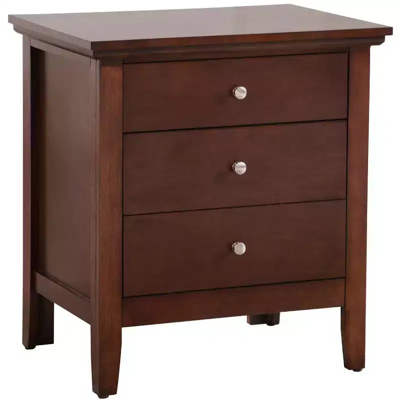 Table de chevet à 3 tiroirs Hammond G5425-N, Cappuccino