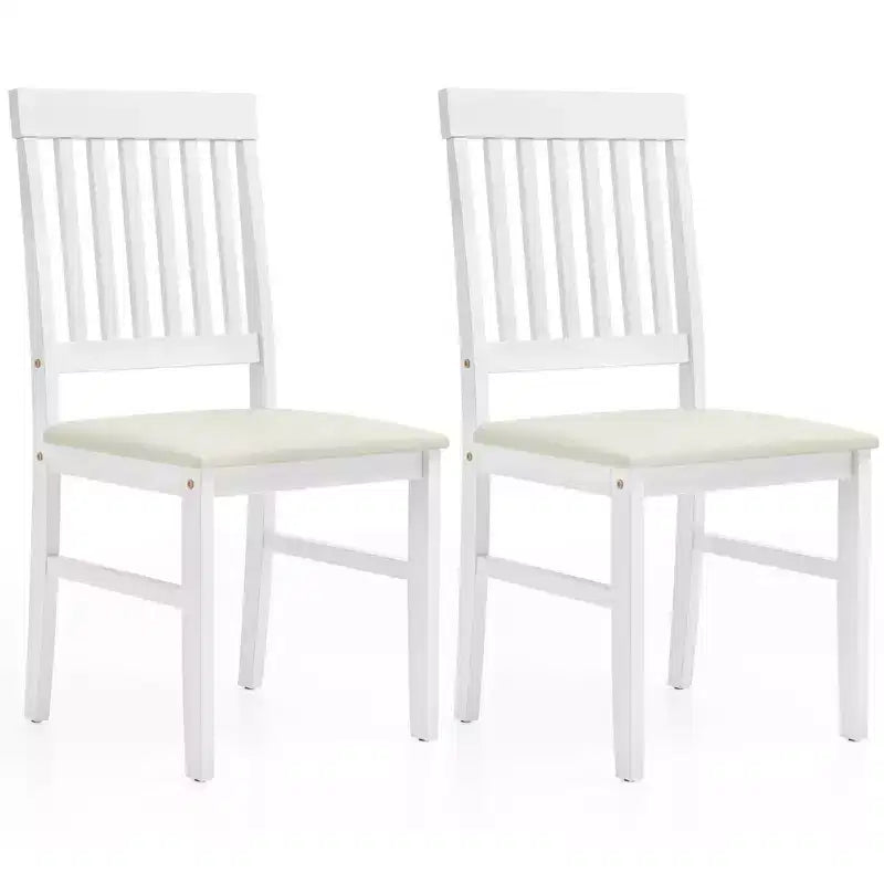 Heynemo Chaises de Salle à Manger en Bois, Lot de 2, Chaises Modernes avec Pieds en Bois Massif, Capacité de 159 kg, Siège d'Appoint en Similicuir pour Cuisine