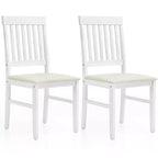 Heynemo Chaises de Salle à Manger en Bois, Lot de 2, Chaises Modernes avec Pieds en Bois Massif, Capacité de 159 kg, Siège d'Appoint en Similicuir pour Cuisine