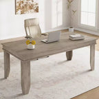 Large dining table, seating 6-8 people, 70.87-inch farmhouse style, suitable for living rooms, dining rooms, and apartments.