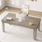 Large dining table, seating 6-8 people, 70.87-inch farmhouse style, suitable for living rooms, dining rooms, and apartments.