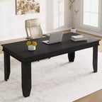 Large dining table, seating 6-8 people, 70.87-inch farmhouse style, suitable for living rooms, dining rooms, and apartments.