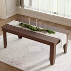 Large dining table, seating 6-8 people, 70.87-inch farmhouse style, suitable for living rooms, dining rooms, and apartments.