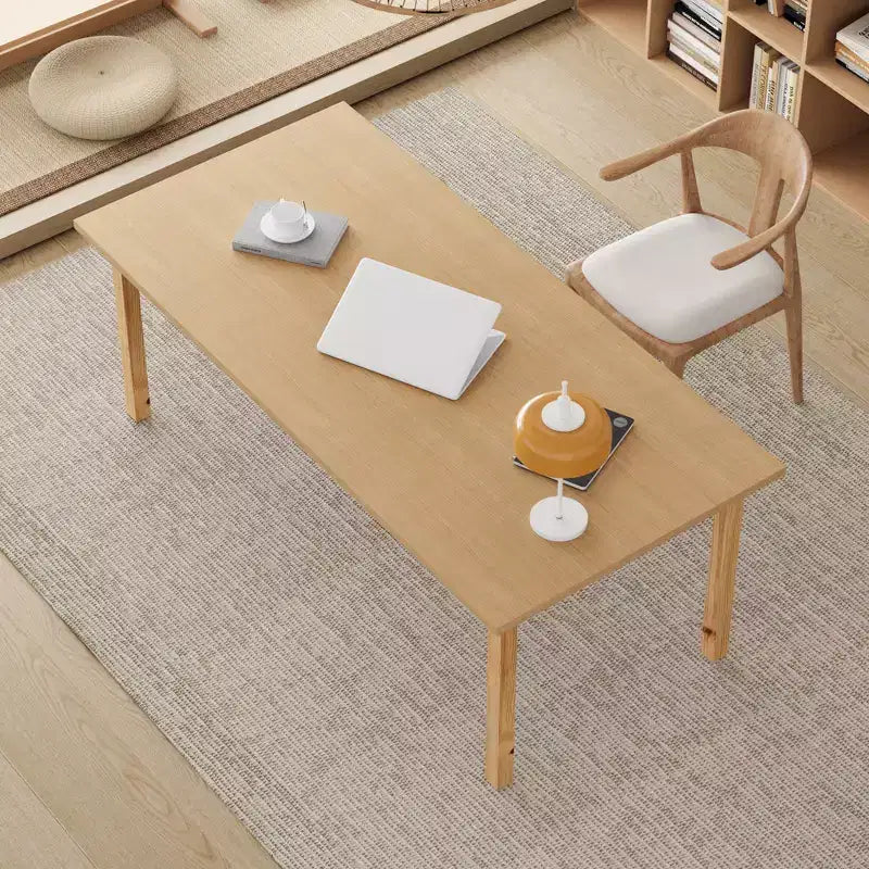 Famapy Wood Multipurpose Table - Spacious Dining Table Wood Table Desk,Spacious Workspace & Sturdy for Home Office & Living Room