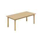 Famapy Wood Multipurpose Table - Spacious Dining Table Wood Table Desk,Spacious Workspace & Sturdy for Home Office & Living Room