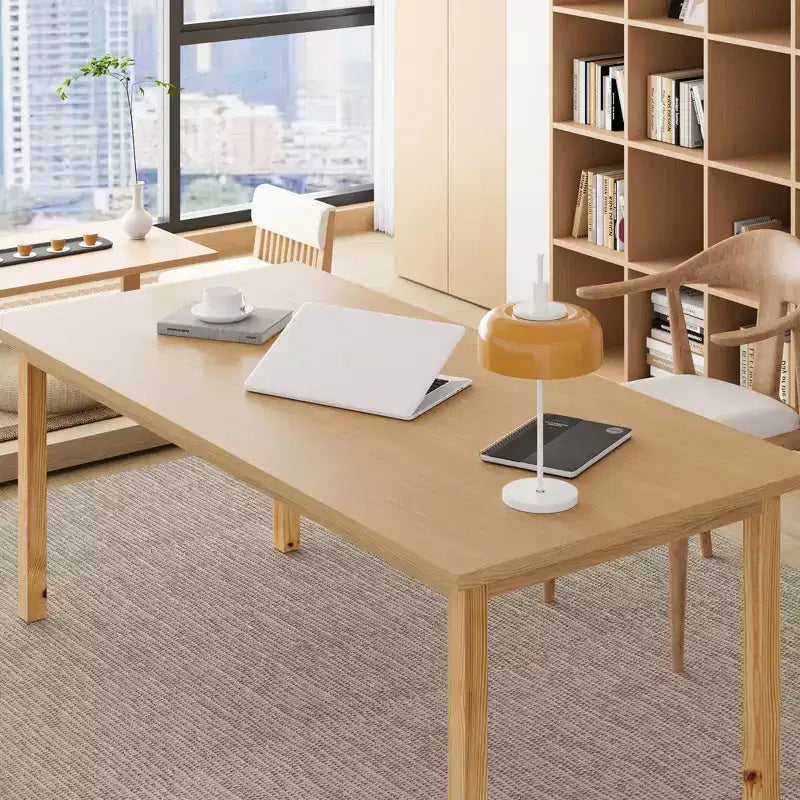 Famapy Wood Multipurpose Table - Spacious Dining Table Wood Table Desk,Spacious Workspace & Sturdy for Home Office & Living Room