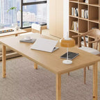 Famapy Wood Multipurpose Table - Spacious Dining Table Wood Table Desk,Spacious Workspace & Sturdy for Home Office & Living Room