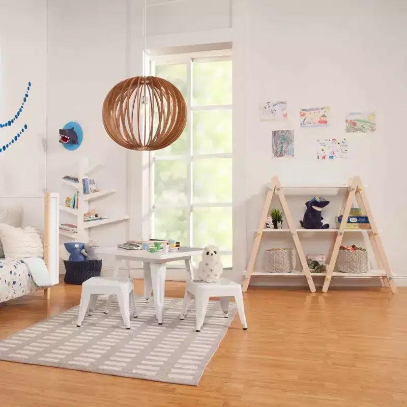 Babyletto Dottie Bookcase - White and Washed Natural