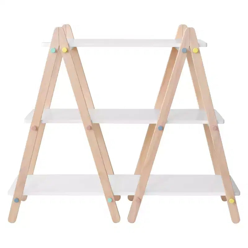 Babyletto Dottie Bookcase - White and Washed Natural