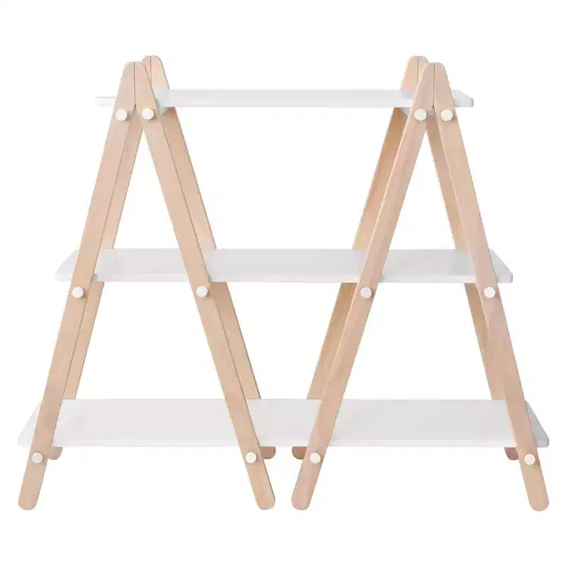Babyletto Dottie Bookcase - White and Washed Natural