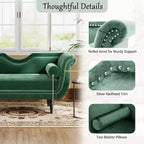 Christopher Knight Home Baird Velvet Bench with Nailhead Trim and Curved Arms, 2 Pillows and Wood Legs