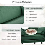 Christopher Knight Home Baird Velvet Bench with Nailhead Trim and Curved Arms, 2 Pillows and Wood Legs