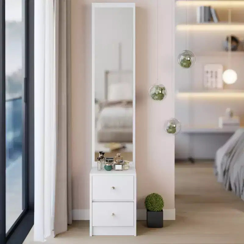 Length 11.8 x Width 15.7 x Height 63 Simple Stylish Dressing Mirror Cabinet, Full Body Mirror Cabinet, Extra Large Mirror