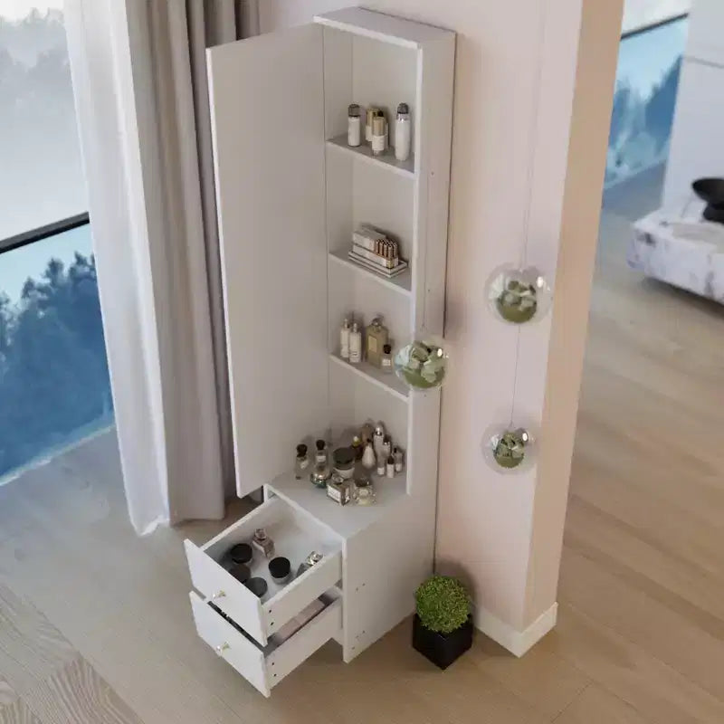 Length 11.8 x Width 15.7 x Height 63 Simple Stylish Dressing Mirror Cabinet, Full Body Mirror Cabinet, Extra Large Mirror