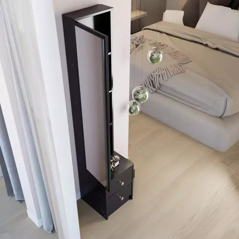 Length 11.8 x Width 15.7 x Height 63 Simple Stylish Dressing Mirror Cabinet, Full Body Mirror Cabinet, Extra Large Mirror