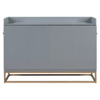 Queen Murphy Bed Wall Bed with Gold Leg, Queen Size Cabinet Bed Folding Wall Bed for Guest Room Office