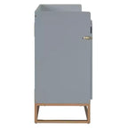 Queen Murphy Bed Wall Bed with Gold Leg, Queen Size Cabinet Bed Folding Wall Bed for Guest Room Office