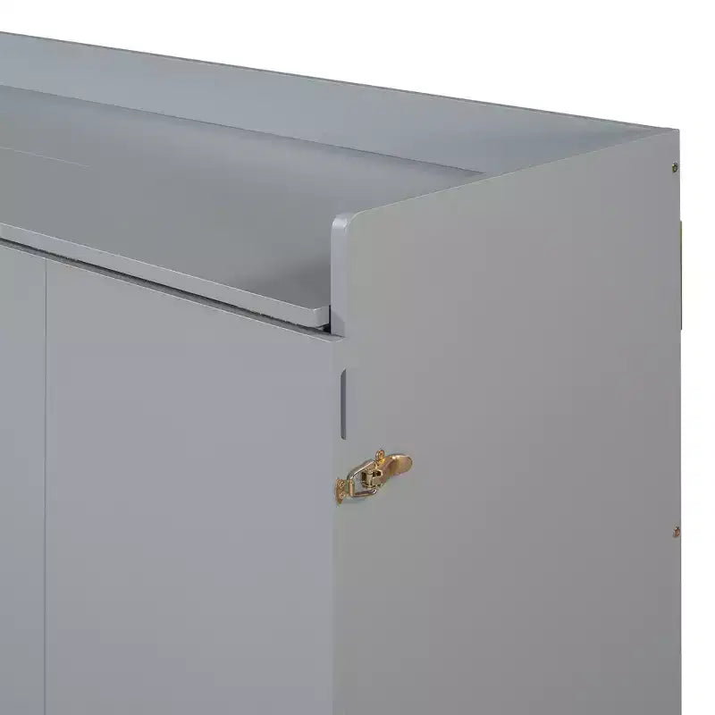 Queen Murphy Bed Wall Bed with Gold Leg, Queen Size Cabinet Bed Folding Wall Bed for Guest Room Office
