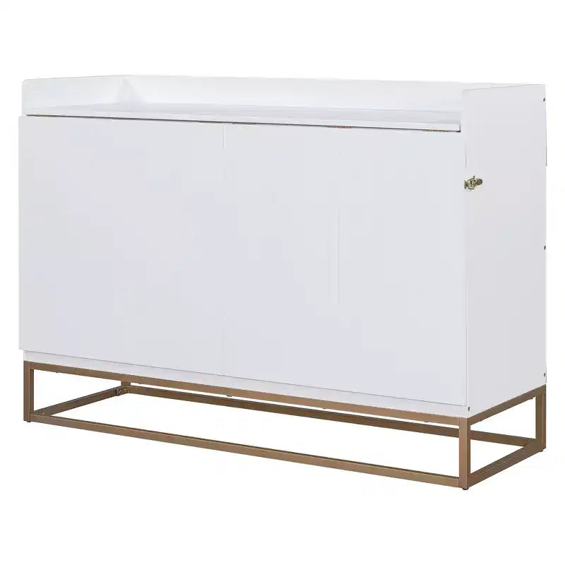 Queen Murphy Bed Wall Bed with Gold Leg, Queen Size Cabinet Bed Folding Wall Bed for Guest Room Office