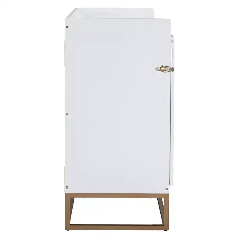 Queen Murphy Bed Wall Bed with Gold Leg, Queen Size Cabinet Bed Folding Wall Bed for Guest Room Office