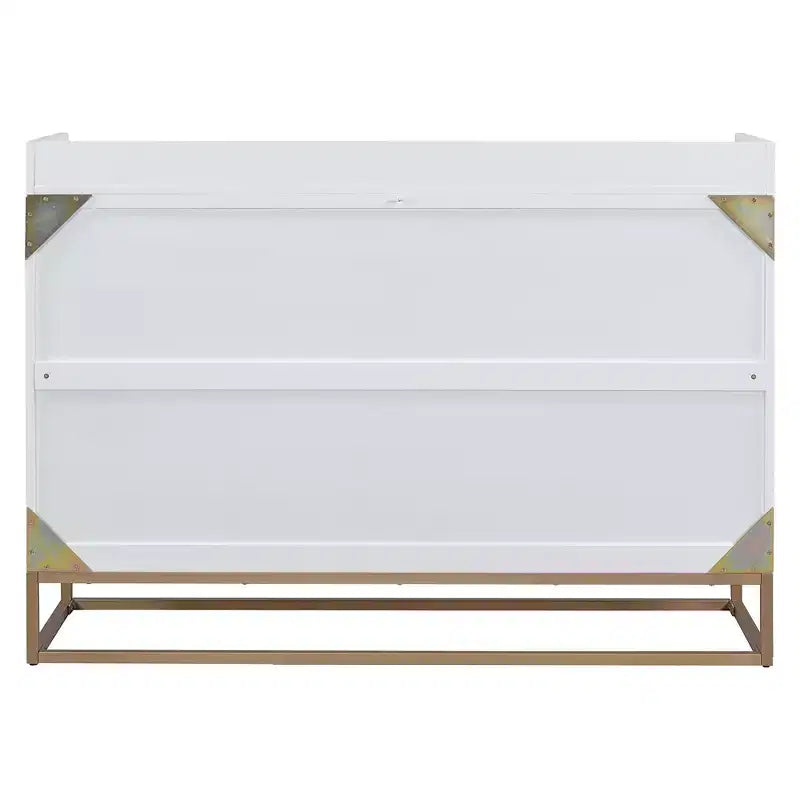 Queen Murphy Bed Wall Bed with Gold Leg, Queen Size Cabinet Bed Folding Wall Bed for Guest Room Office