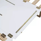 Queen Murphy Bed Wall Bed with Gold Leg, Queen Size Cabinet Bed Folding Wall Bed for Guest Room Office