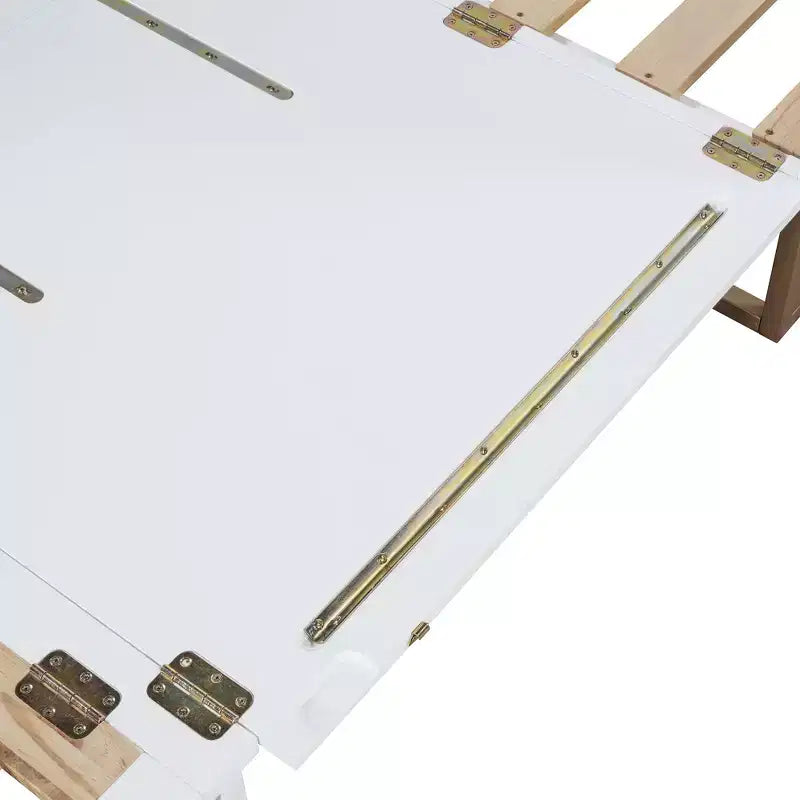Queen Murphy Bed Wall Bed with Gold Leg, Queen Size Cabinet Bed Folding Wall Bed for Guest Room Office