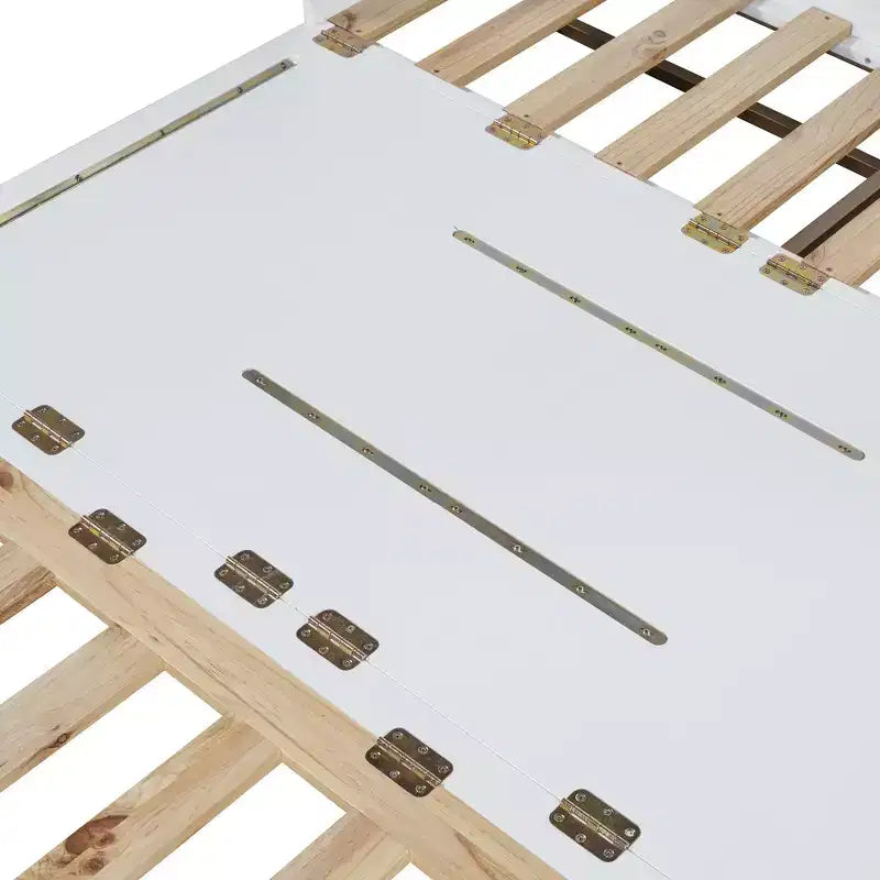 Queen Murphy Bed Wall Bed with Gold Leg, Queen Size Cabinet Bed Folding Wall Bed for Guest Room Office