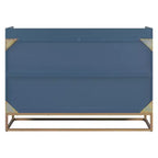 Queen Murphy Bed Wall Bed with Gold Leg, Queen Size Cabinet Bed Folding Wall Bed for Guest Room Office