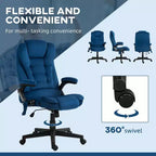 6 Point Executive Office Chair with Heat, Velvet High Back Vibrating Massage Office Chair