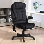 6 Point Executive Office Chair with Heat, Velvet High Back Vibrating Massage Office Chair