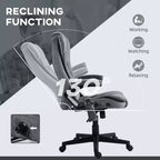 6 Point Executive Office Chair with Heat, Velvet High Back Vibrating Massage Office Chair
