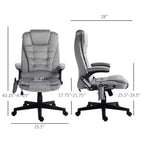 6 Point Executive Office Chair with Heat, Velvet High Back Vibrating Massage Office Chair