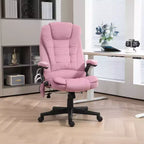 6 Point Executive Office Chair with Heat, Velvet High Back Vibrating Massage Office Chair