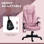 6 Point Executive Office Chair with Heat, Velvet High Back Vibrating Massage Office Chair