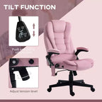 6 Point Executive Office Chair with Heat, Velvet High Back Vibrating Massage Office Chair