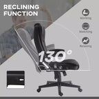 6 Point Executive Office Chair with Heat, Velvet High Back Vibrating Massage Office Chair